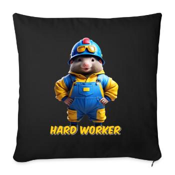 Mole - Sofa pillowcase 17,3'' x 17,3'' (45 x 45 cm) - black - Front