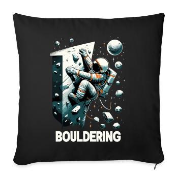 Astronaute de bloc Astronaute Astronaute Cadeau - Housse de coussin décorative 45 x 45 cm - noir - Devant