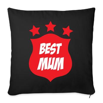 Beste Mama - Muttertag - Sofakissenbezug 45 x 45 cm - Schwarz - Vorne