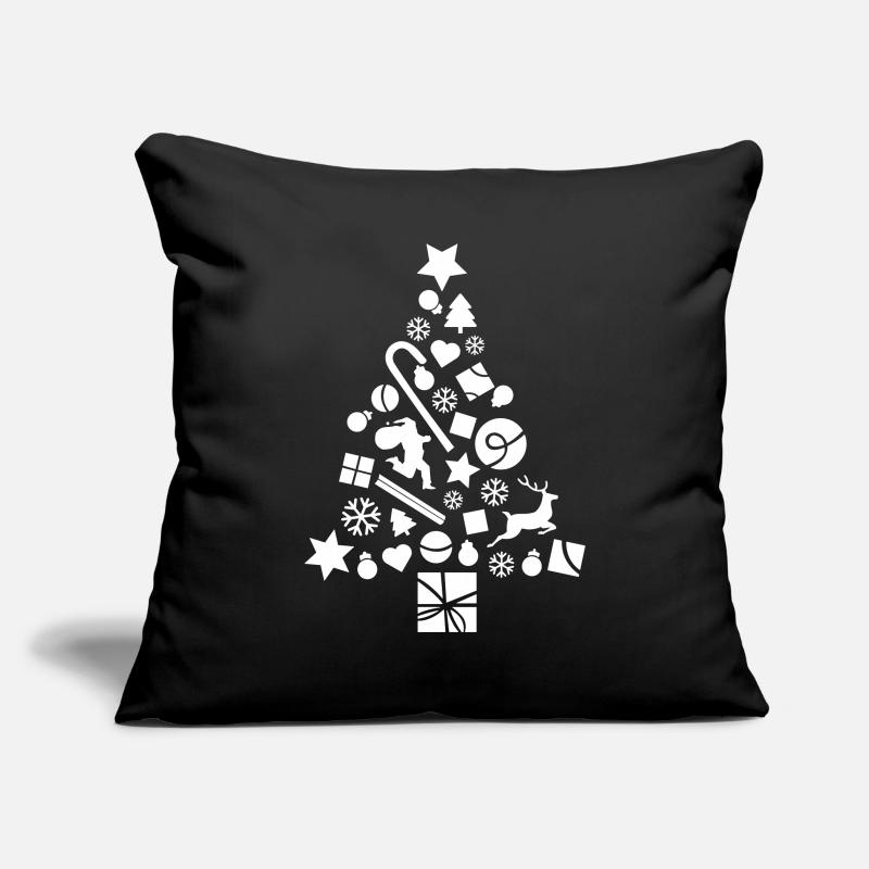 Decorated Christmas tree Sofa pillowcase 17,3'' x 17,3'' (45 x 45 cm)