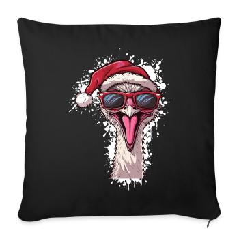 Bouquet Christmas Funny - Sofa pillowcase 17,3'' x 17,3'' (45 x 45 cm) - black - Front