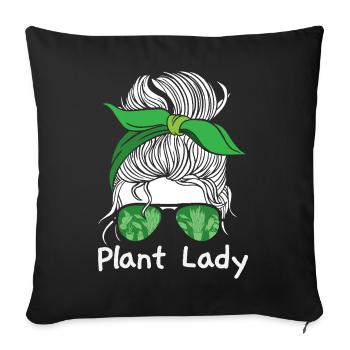 Garden & Plant Lovers Gifts - Sofa pillowcase 17,3'' x 17,3'' (45 x 45 cm) - black - Front
