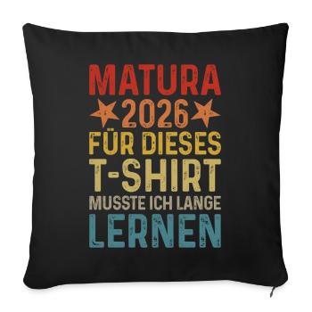 Matura 2026 - Sofa pillowcase 17,3'' x 17,3'' (45 x 45 cm) - black - Front