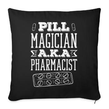 Pharmacist Pharmaceutical Technical - Sofa pillowcase 17,3'' x 17,3'' (45 x 45 cm) - black - Front