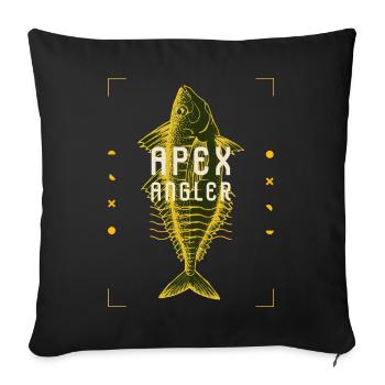 Apexangler - Sofa pillowcase 17,3'' x 17,3'' (45 x 45 cm) - black - Front