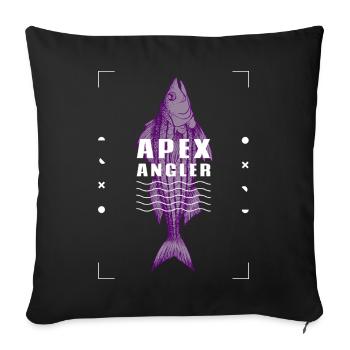 ApexAngler - Sofa pillowcase 17,3'' x 17,3'' (45 x 45 cm) - black - Front