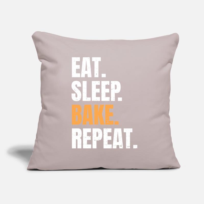 Eat Sleep Bake Repeat Baking Baker Profession Hobby Sofa pillowcase 17,3'' x 17,3'' (45 x 45 cm)