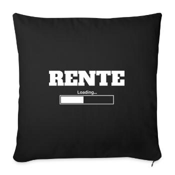 Rente Loading Lustig - Sofakissenbezug 45 x 45 cm - Schwarz - Vorne