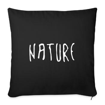 Nature - Sofakissenbezug 45 x 45 cm - Schwarz - Vorne