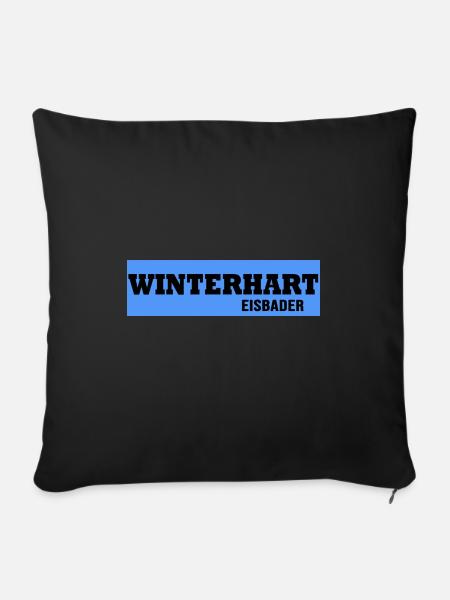 eisbader winterbader eisbaden healthcare - Sofakissenbezug 45 x 45 cm - Schwarz