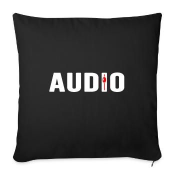 DJ Audio Sound Mixer SyntheSize Mixtape Music - Sofa pillowcase 17,3'' x 17,3'' (45 x 45 cm) - black - Front