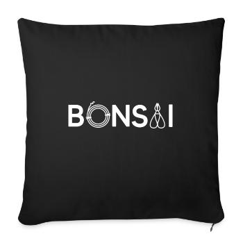 BONSAI Yamadori Bonsai Master Bonsai Scissors - Sofa pillowcase 17,3'' x 17,3'' (45 x 45 cm) - black - Front