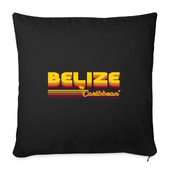 Belize - Adventure in the Heart of the Caribbean - Sofa pillowcase 17,3'' x 17,3'' (45 x 45 cm) - black - Front