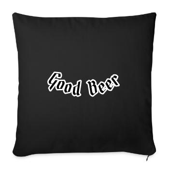 Good beer - Sofakissenbezug 45 x 45 cm - Schwarz - Vorne