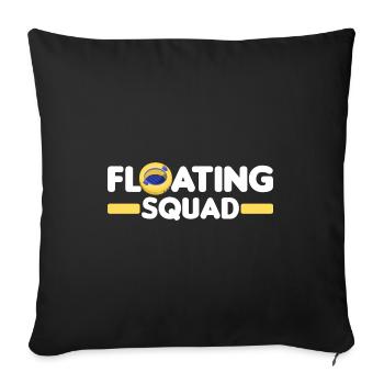 Wildwasser Rafting | Paddeln Schlauchboot Geschenk - Sofakissenbezug 45 x 45 cm - Schwarz - Vorne