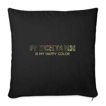 militär survival tactical bushcraft camoflage - Sofakissenbezug 45 x 45 cm - Schwarz - Vorne