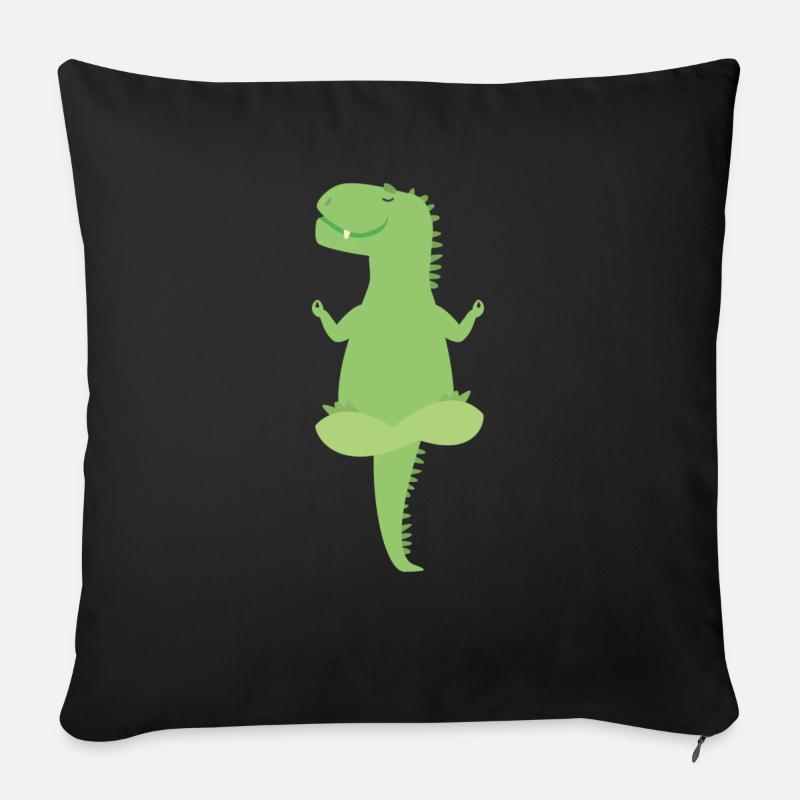 Dino - Sofakissenbezug 45 x 45 cm - Schwarz