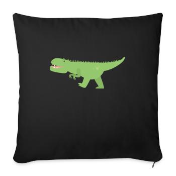 dino - Sofa pillowcase 17,3'' x 17,3'' (45 x 45 cm) - black - Front