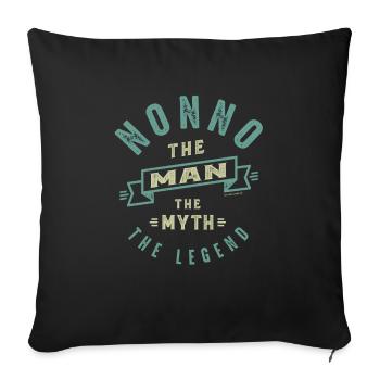 Nonno Legend - Sofa pillowcase 17,3'' x 17,3'' (45 x 45 cm) - black - Front
