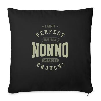 Perfect Nonno - Sofa pillowcase 17,3'' x 17,3'' (45 x 45 cm) - black - Front