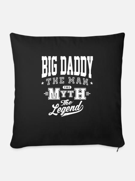 Big Daddy Legende - Sofakissenbezug 45 x 45 cm - Schwarz