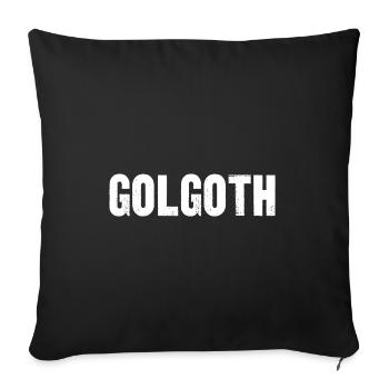 golgoth - Housse de coussin décorative 45 x 45 cm - noir - Devant