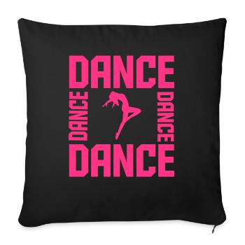 Dance - Sofakissenbezug 45 x 45 cm - Schwarz - Vorne