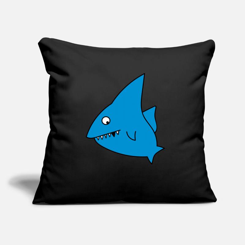 Requin drôle Housse de coussin décorative 45 x 45 cm