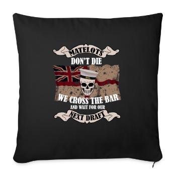 Traversez la barre - Housse de coussin décorative 45 x 45 cm - noir - Devant