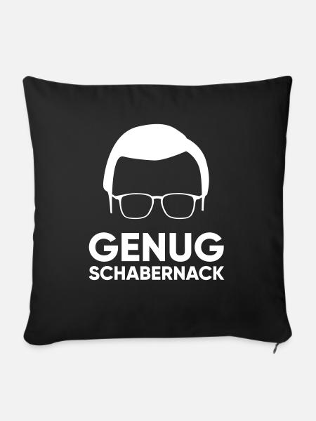 Genug Schabernack - Sofakissenbezug 45 x 45 cm - Schwarz