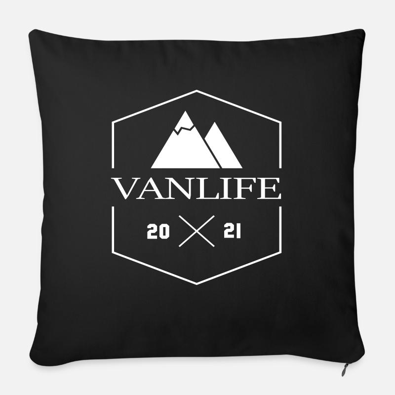 Van-Life - Sofakissenbezug 45 x 45 cm - Schwarz