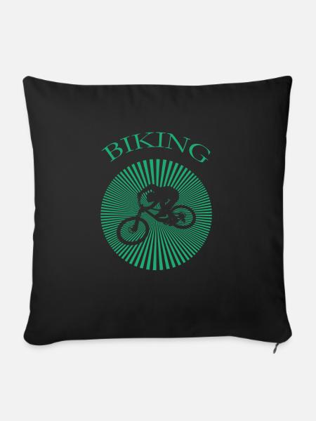 Biking - Sofakissenbezug 45 x 45 cm - Schwarz