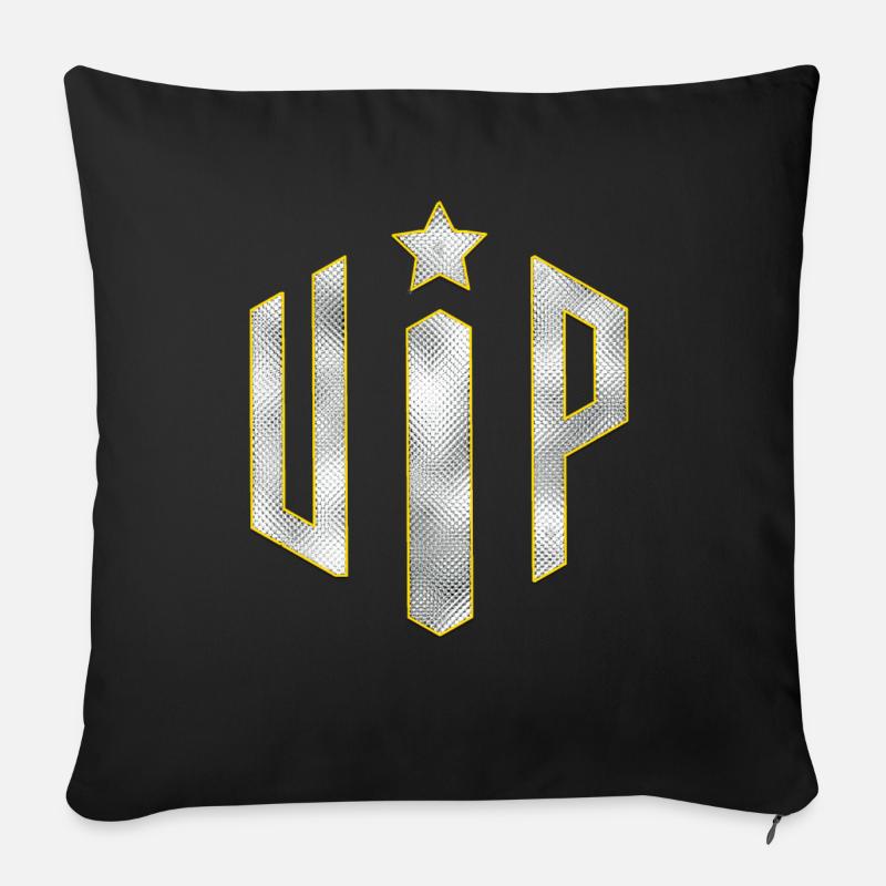 VIP One - Housse de coussin décorative 45 x 45 cm - noir