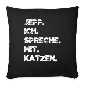cool perserkatze geschenk weihnachten lustig - Sofakissenbezug 45 x 45 cm - Schwarz - Vorne