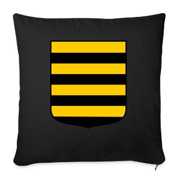 Rodent land - Sofa pillowcase 17,3'' x 17,3'' (45 x 45 cm) - black - Front