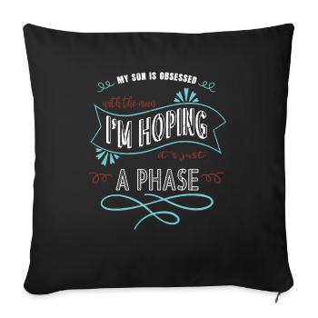 Vaisseau spatial Vaisseau spatial Humour Couleurs Anniversaire - Housse de coussin décorative 45 x 45 cm - noir - Devant