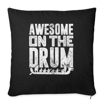Génial sur le tambour - Housse de coussin décorative 45 x 45 cm - noir - Devant