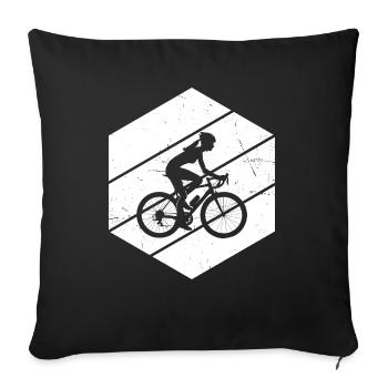 Cycling Men's Cyclists Cycling Cycling - Sofa pillowcase 17,3'' x 17,3'' (45 x 45 cm) - black - Front