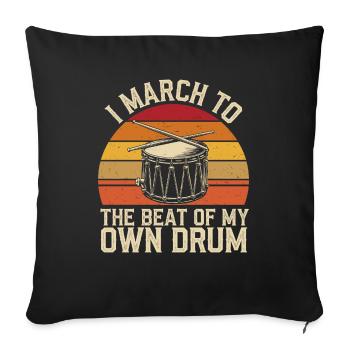 Creative freedom for musicians - Sofa pillowcase 17,3'' x 17,3'' (45 x 45 cm) - black - Front