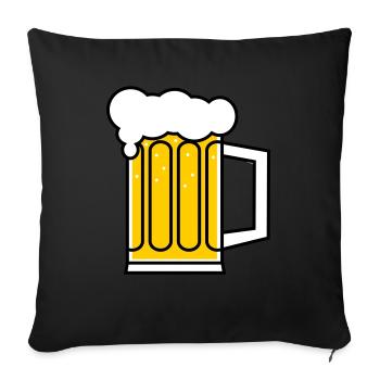 Brancard - Housse de coussin décorative 45 x 45 cm - noir - Devant