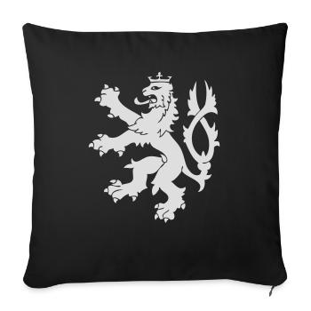 Bohemian Lion - Sofakissenbezug 45 x 45 cm - Schwarz - Vorne
