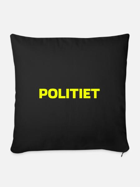 Polis - Pudebetræk 45 x 45 cm - sort