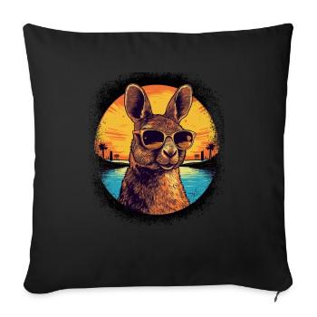 fox squirrel assortment animal liberation - Sofakissenbezug 45 x 45 cm - Schwarz - Vorne