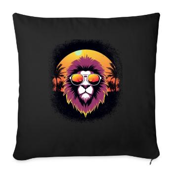 god church big doodlebug born 1979 lion dog - Sofa pillowcase 17,3'' x 17,3'' (45 x 45 cm) - black - Front