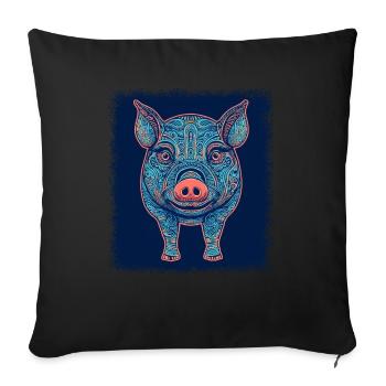 animal lover quote animal rights activists - Sofakissenbezug 45 x 45 cm - Schwarz - Vorne