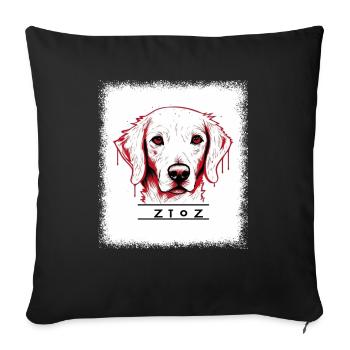 funny quote funny sayings dogs beagle love - Sofa pillowcase 17,3'' x 17,3'' (45 x 45 cm) - black - Front