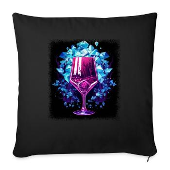 Citation amusante Une journée sans vêtements de renard de dessin animé - Housse de coussin décorative 45 x 45 cm - noir - Devant
