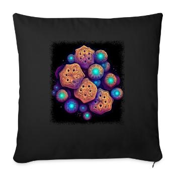 dove of peace peace for paris funny sayings hippie - Sofa pillowcase 17,3'' x 17,3'' (45 x 45 cm) - black - Front