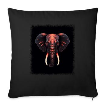 Cadeau d’anniversaire soleil nature idée cadeau tumblr - Housse de coussin décorative 45 x 45 cm - noir - Devant