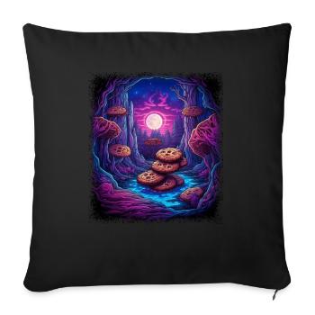 Chef Design Tshirts Chef Pâtissier Boulangerie Elfe - Housse de coussin décorative 45 x 45 cm - noir - Devant